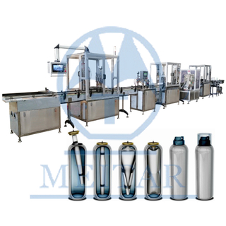 Full Automatic Household fire extinguishing agent spray filling machine line 