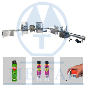 Full Automatic food spray Insecticide Mosquito Killer Aerosol Spray Filling Machine