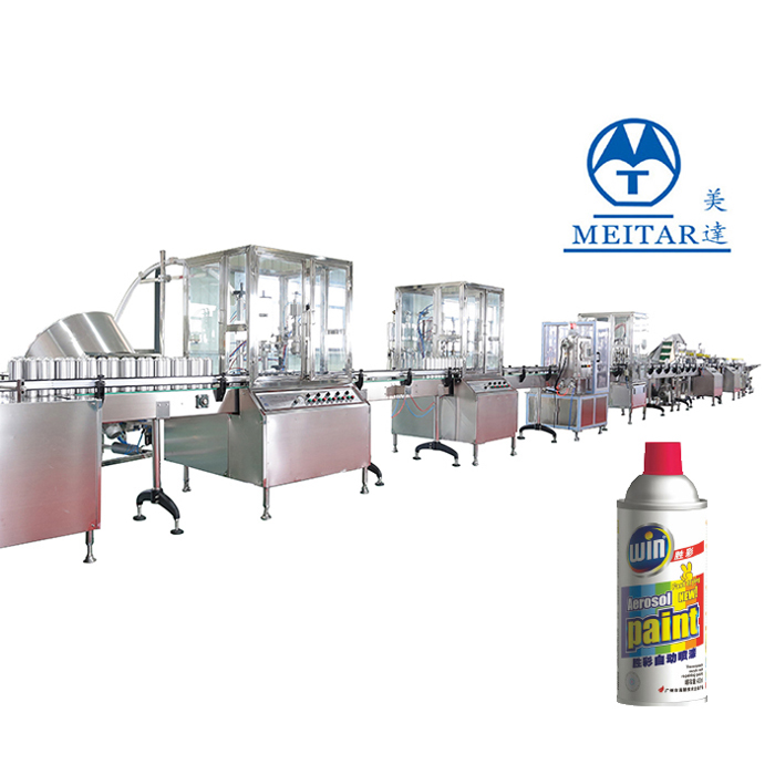 Factory Automatic spray paint filling machine
